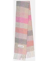 Acne Studios - Checked Alpaca Wool-blend Scarf - Lyst