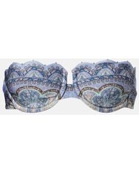 Zimmermann - Wanderlust Printed Bikini Top - Lyst