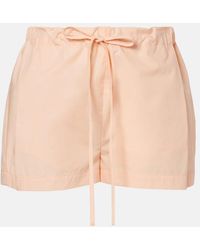 KHAITE - Robbie Cotton Shorts - Lyst