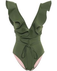 Johanna Ortiz Badeanzug Aus Lycra "on The Shore" - Grün