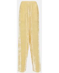 Balenciaga - Weite Hose aus Samt - Lyst