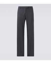 Miu Miu - Mohair And Wool Straight Pants - Lyst
