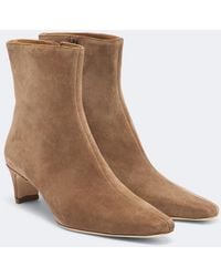 STAUD - Wally Suede Ankle Boots - Lyst