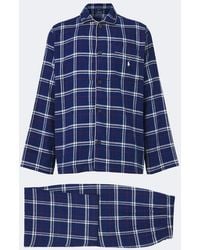 Polo Ralph Lauren - Checked Cotton Flannel Pajamas - Lyst