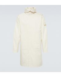 Stone Island Supima® Cotton Raincoat - White