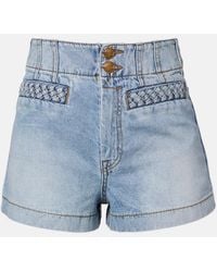 Zimmermann - Wanderlust Denim Shorts - Lyst