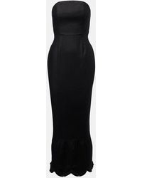 Posse - Essie Strapless Linen Gown - Lyst