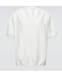 Jil Sander - Blouson Silk Blend T-Shirt - Lyst