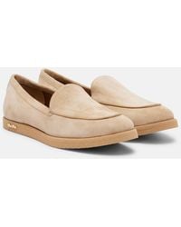 Max Mara - Softymoc Suede Loafers - Lyst