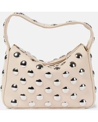 KHAITE - Elena Small Studded Leather Tote Bag - Lyst