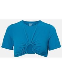 Christopher Esber - Crescent Gathered Crop Top - Lyst