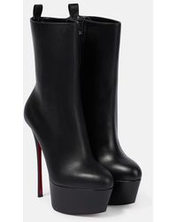 Christian Louboutin - Dolly Booty Alta 160 Leather Platform Boots - Lyst