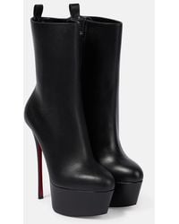 Christian Louboutin - Stiefel Dolly Booty Alta 160 Aus Leder - Lyst