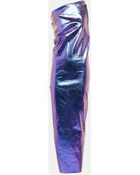 Rick Owens - One-shoulder Denim Maxi Dress - Lyst