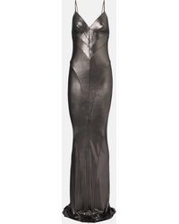 Rick Owens - Metallic-Effect Jersey Gown - Lyst