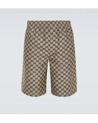 Gucci - GG Linen-blend Shorts - Lyst
