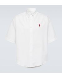 Ami Paris - Ami De Cour Cotton Poplin Shirt - Lyst