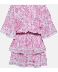 Melissa Odabash - Vestido Corto Micha Floral - Lyst