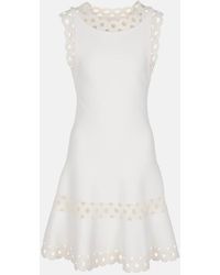 Alaïa - Vienne Wool-Blend Minidress - Lyst