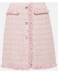Giambattista Valli - High-Rise Tweed Miniskirt - Lyst