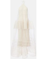 Jacquemus - Epi Halterneck Tulle Maxi Dress - Lyst