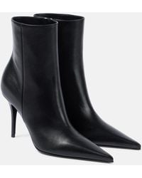 AMINA MUADDI - Barbara 90 Leather Boots - Lyst
