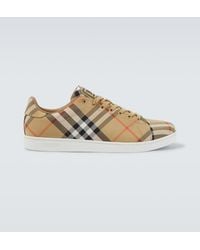 Burberry - Check Set Sneakers - Lyst