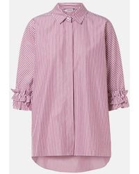 Max Mara - Striped Cotton Poplin Shirt - Lyst