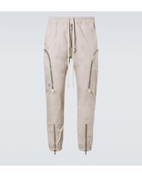Rick Owens - Bauhaus Cotton-Blend Poplin Cargo Pants - Lyst