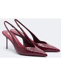 Paris Texas - Lidia Snake-Effect Leather Slingback Pumps - Lyst
