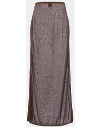 Leset - Falda Larga Jack Semitransparente - Lyst