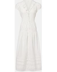 Doen - Midikleid Eliette Aus Baumwolle - Lyst