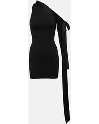 David Koma - One-Shoulder-Minikleid Aus Satin - Lyst