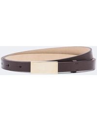 Victoria Beckham - Portofino Mirror Leather Belt - Lyst