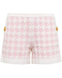 Balmain Shorts aus einem Baumwollgemisch - Pink
