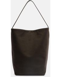 The Row - N/S Park Large Canvas And Leather Tote Bag - Lyst