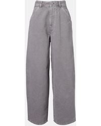 Lemaire - High-Rise Wide-Leg Jeans - Lyst