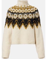 Proenza Schouler - Lizzy Fair Isle Cotton Turtleneck Sweater - Lyst