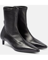 Courreges - Scuba Leather Ankle Boots - Lyst