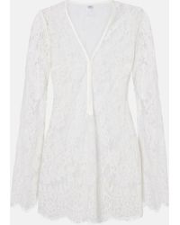Bananhot - Millie Cotton-Blend Lace Minidress - Lyst
