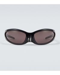 Balenciaga Ovale Sonnenbrille - Braun