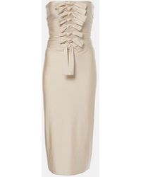 Coperni - Gala Tie-Front Jersey Midi Dress - Lyst