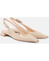Gianvito Rossi - Lindsay 20 Patent Leather Slingback Ballet Flats - Lyst