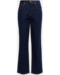 Tory Burch - High-rise Straight-leg Jeans - Lyst