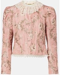 Chloé - Chaqueta De Tafetan En Mezcla De Seda - Lyst