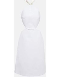Emilio Pucci - Cutout Cotton-blend Midi Dress - Lyst