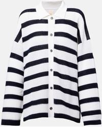 Jardin Des Orangers - Striped Cashmere Cardigan - Lyst