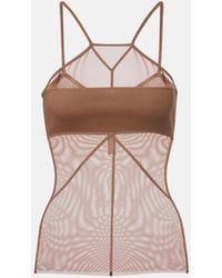 Rick Owens - Sl Combo Semi-Sheer Top - Lyst