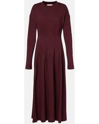 Plan C - Midikleid Aus Baumwolle - Lyst