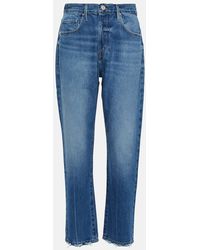 FRAME - High-Rise Straight Jeans Le Original - Lyst